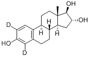 雌三醇-2,4-D2 结构式