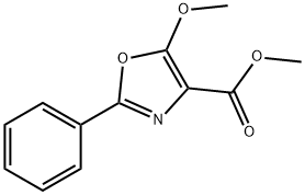 4-Carbomethoxy-5-methoxy-2-phenyl-1,3-oxazole 结构式
