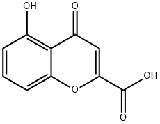5-羟基-4-氧代-4H-色烯-2-羧酸 结构式