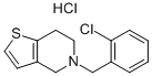 盐酸噻氯匹定 结构式