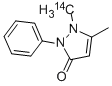 ANTIPYRINE, [N-METHYL-14C] 结构式