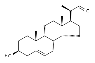 (3β,20S)-20-Formyl-3-hydroxy-5-pregnene 结构式