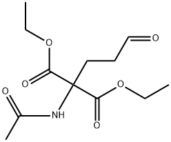 (Acetylamino)(3-oxopropyl)malonic acid diethyl ester 结构式