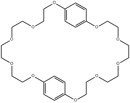 双(1,4-亚苯基)-34冠-10-醚 结构式