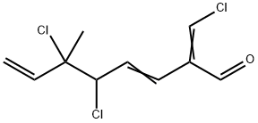 5,6-Dichloro-2-(chloromethylene)-6-methyl-3,7-octadienal 结构式