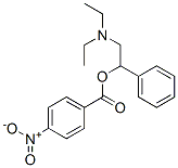 4-Nitrobenzoic acid 1-phenyl-2-(diethylamino)ethyl ester 结构式