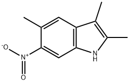 2,3,5-Trimethyl-6-nitro-1H-indole 结构式