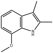 2,3-Dimethyl-7-methoxy-1H-indole 结构式