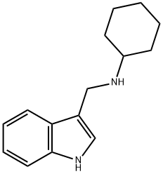 N-环己基-1H-吲哚-3-甲胺 结构式