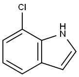 7-氯吲哚 结构式