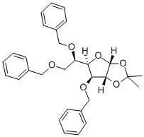 3,4,5-三-O-苄基单丙酮葡萄糖 结构式