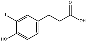 3-(4-hydroxy-3-iodophenyl)propionic acid 结构式