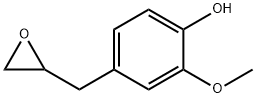 2-methoxy-4-(oxiranylmethyl)phenol 结构式