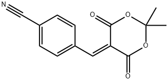 2,2-Dimethyl-5-(4-cyanobenzylidene)-1,3-dioxane-4,6-dione 结构式