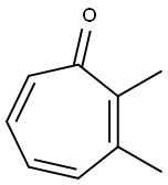 2,3-Dimethyl-2,4,6-cycloheptatrien-1-one 结构式