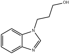 3-(1-苯并咪唑基)丙-1-醇 结构式