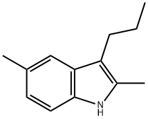 2,5-Dimethyl-3-propyl-1H-indole 结构式