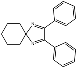 2,3-二苯基-1,4-二氮杂螺[4.5]癸-1,3-二烯 结构式