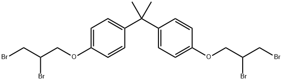 Bisphenol A bis(2,3-dibromopropyl) ether 结构式