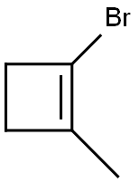 Cyclobutene, 1-bromo-2-methyl- (9CI) 结构式