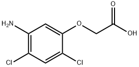 5-氨基-2,4-二氯苯氧基乙酸 结构式