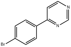 Pyrimidine, 4-(4-bromophenyl)- (9CI) 结构式