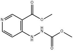 4-[2-(Methoxycarbonyl)hydrazino]-3-pyridinecarboxylic acid methyl ester 结构式