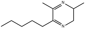 Pyrazine, 2,3-dihydro-2,6-dimethyl-5-pentyl- (9CI) 结构式