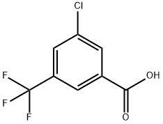3-氯-5-三氟甲基苯甲酸 结构式