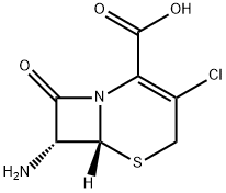 7-氨基-3-氯-3-头孢环-4-羧酸 结构式