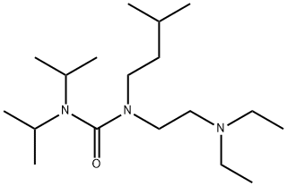 N,N-diisopropyl-N'-isoamyl-N'-diethylaminoethylurea 结构式