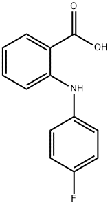 N-(4-氟苯基)邻氨基苯甲酸 结构式