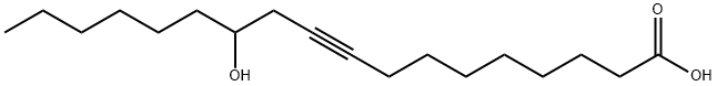 12-Hydroxy-9-octadecynoic acid 结构式