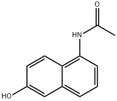 N-(6-羟基-1-萘)乙酰胺 结构式