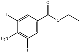4-氨基-3,5-二碘苯甲酸乙酯 结构式