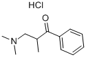 3-二甲氨基-2-甲基苯丙酮 盐酸盐 结构式
