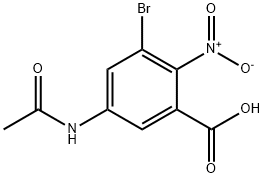 5-(ACETYLAMINO)-3-BROMO-2-NITRO-BENZOIC ACID 结构式