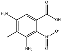 2-NITRO-3,5-DIAMINO-4-METHYL-BENZOIC ACID 结构式