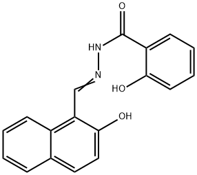 2-羟基-1-萘甲醛水杨酰腙(SD49-7) 结构式