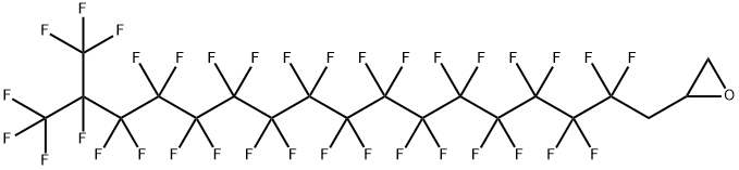 [2,2,3,3,4,4,5,5,6,6,7,7,8,8,9,9,10,10,11,11,12,12,13,13,14,14,15,15,16,17,17,17-dotriacontafluoro-16-(trifluoromethyl)heptadecyl]oxirane 结构式