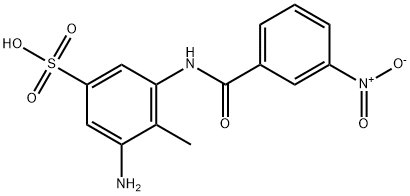 3-Amino-4-methyl-5-[(3-nitrobenzoyl)amino]benzenesulfonic acid 结构式