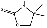 4,4-二甲基噁唑烷-2-硫酮 结构式