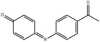 4-[(p-Acetylphenyl)imino]-2,5-cyclohexadien-1-one 结构式