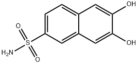 6,7-dihydroxynaphthalene-2-sulphonamide 结构式