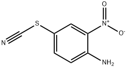 2-硝基-4-硫氰基苯胺 结构式