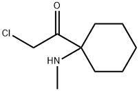 Ethanone, 2-chloro-1-[1-(methylamino)cyclohexyl]- (9CI) 结构式