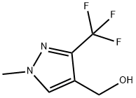 1-甲基-3-三氟甲基-1H-吡唑-4-甲醇 结构式