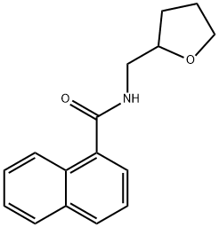 N-(tetrahydro-2-furanylmethyl)-1-naphthamide 结构式