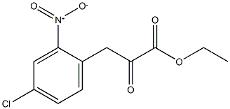 Ethyl 3-(4-chloro-2-nitrophenyl)-2-oxopropanoate 结构式