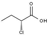 (R)-2-氯代丁酸 结构式